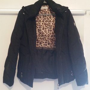 Calvin Klein Black Jacket with Animal Print (Ladies)
